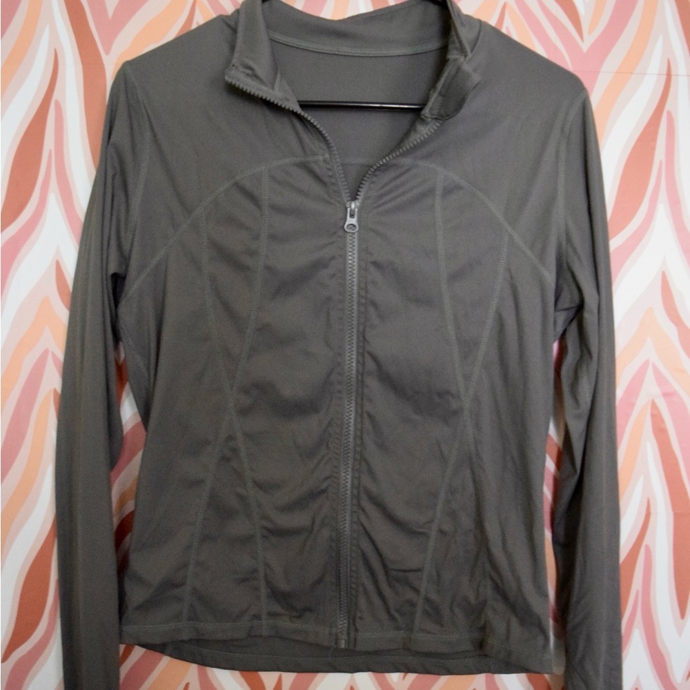 SHEIN Gray Zip-Up Jacket